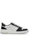 Ferragamo Suede Patch Skate Sneaker In Black