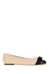 Ferragamo Varina Bow-embellished Quilted Smooth And Patent-leather Ballet Flats In Nero