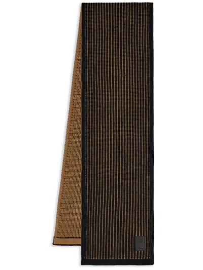 Ferragamo Two-tone Scarf In Beige