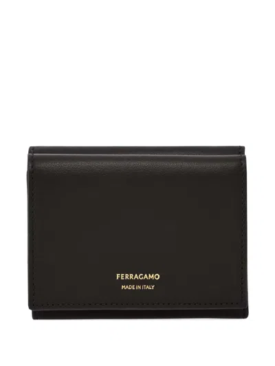 FERRAGAMO TWO-TONE TRI-FOLD WALLET