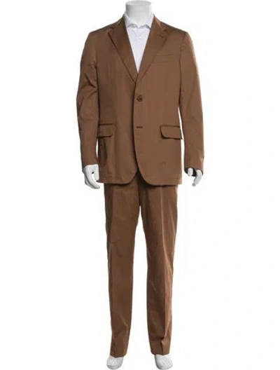 Pre-owned Ferragamo Two-piece Suit In Brown