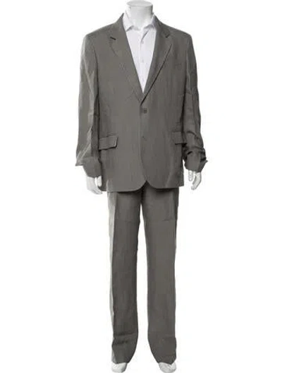 Pre-owned Ferragamo Two-piece Suit In Grey