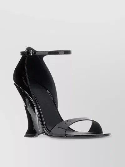 FERRAGAMO UNIQUE WEDGE SANDALS WITH SCULPTURAL HEEL