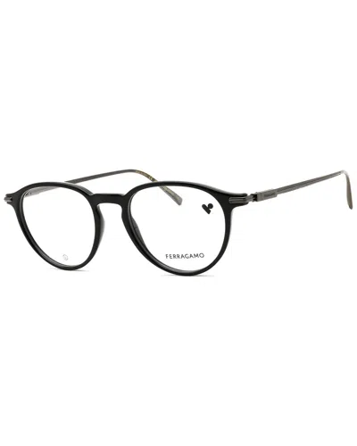 Ferragamo Unisex 51mm Optical Frames In Black