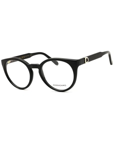 Ferragamo Unisex 51mm Optical Frames In Black
