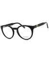 Ferragamo Unisex 51mm Optical Frames In Black