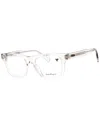 Ferragamo Unisex 53mm Optical Frames In Neutral