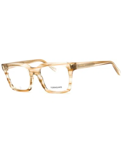 Ferragamo Unisex 53mm Optical Frames In Neutral