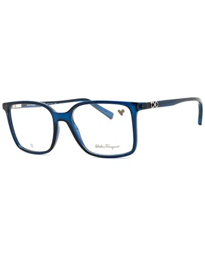 Ferragamo Unisex 54mm Optical Frames In Blue