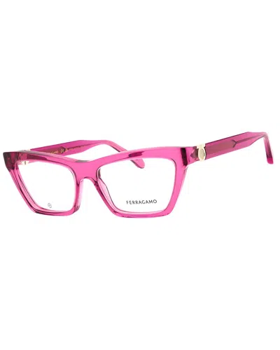 Ferragamo Unisex 54mm Optical Frames In Pink