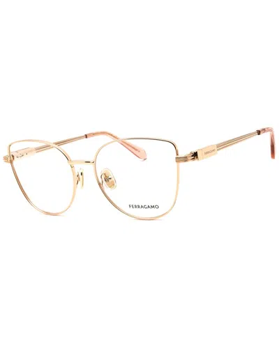Ferragamo Unisex 56mm Optical Frames In Gold