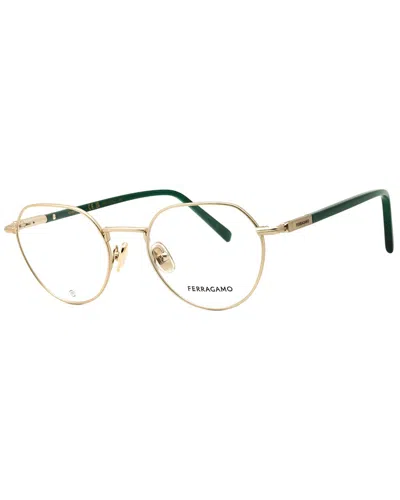 Ferragamo Unisex Sf2233 51mm Optical Frames In Gold