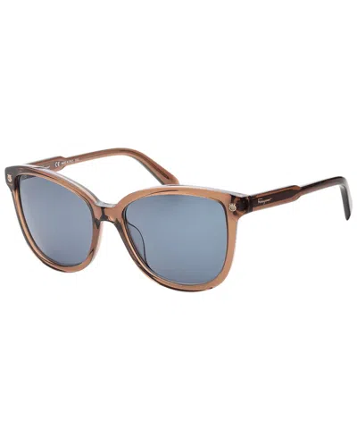 Ferragamo Unisex Sf815s 56mm Sunglasses In Brown