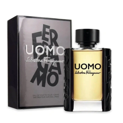 Ferragamo Uomo Salvatore  / S.  Edt Spray 3.4 oz (100 Ml) (m) In Black / Orange