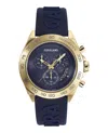 Ferragamo Urban Chrono Silicone Watch In Blue