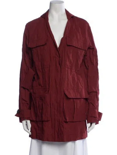 Pre-owned Ferragamo Utility Jacket In Red