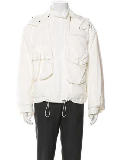 Pre-owned Ferragamo Utility Jacket In White