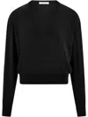Ferragamo V-neck Jumper In Black