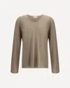 Ferragamo V-neck Sweater With Long Sleeves In Neutral