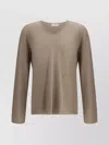 Ferragamo V-neck Sweater With Long Sleeves In Neutral