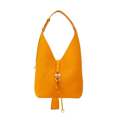 Ferragamo V-shaped Hobo Bag (m) In Brown