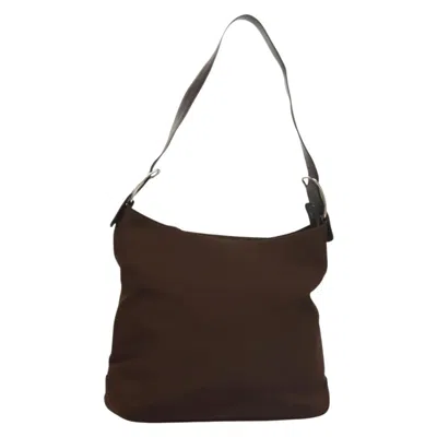 Pre-owned Ferragamo Vala Shoulder Bag Canvas Canvas Shoulder Bag Bag () In Brown