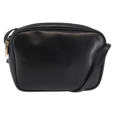 Pre-owned Ferragamo Vala Shoulder Bag Leather Leather Shoulder Bag Bag () In Black