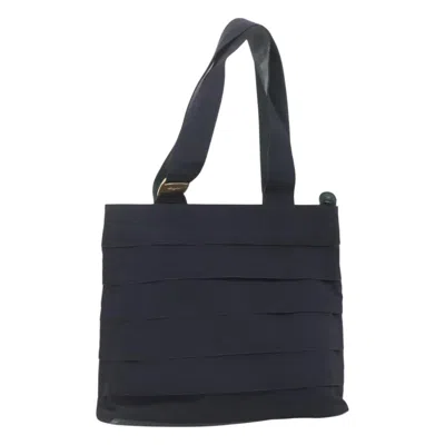 Pre-owned Ferragamo Vala Tote Canvas Canvas Tote Bag Bag () In Blue