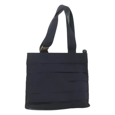 Pre-owned Ferragamo Vala Tote Canvas Canvas Tote Bag Bag () In Blue