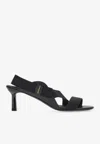 Ferragamo Vale 55 Vara Bow Slingback Sandals In Black