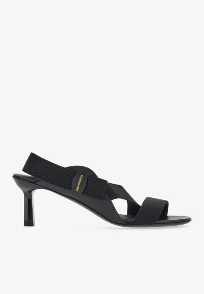 FERRAGAMO VALE 55 VARA BOW SLINGBACK SANDALS
