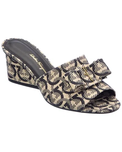 Ferragamo Valery Sandal In Black