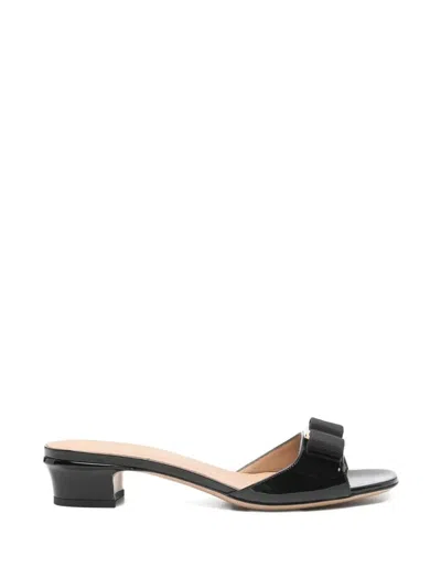 Ferragamo Vanilla Mules In Black