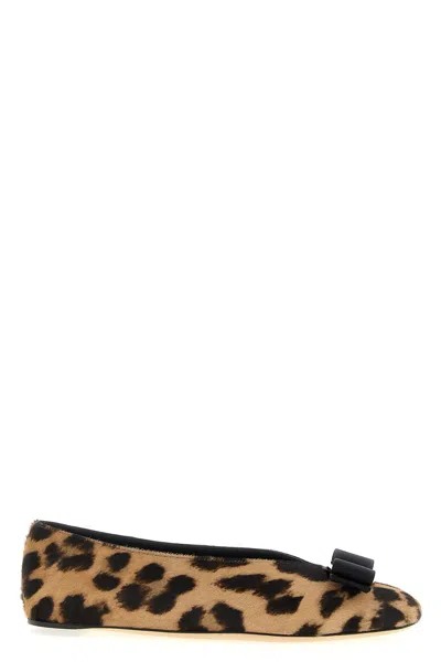 Ferragamo 'vanna' Ballet Flats In Multi
