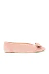 Ferragamo Vara-bow Ballerina Shoes In Amaretti