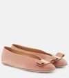 Ferragamo Vara-bow Ballerina Shoes In Pink