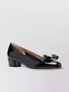 Ferragamo Vara 1 Wrapped Heel Pumps In Black