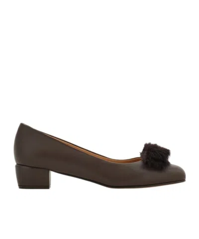 FERRAGAMO VARA BLOCK HEEL PUMP