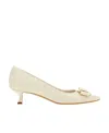 Ferragamo Zelma Court Shoes In Nude
