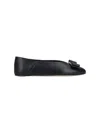 Ferragamo Vara Bow Ballet Flats In Black