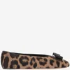 Ferragamo Vanna Leopard-print Calf Hair Ballet Flats