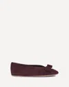 Ferragamo Bow Detail Flat Sole Ballerina Shoes