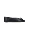 Ferragamo Vara Bow Ballet Flats In Black