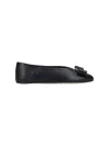 Ferragamo Vara Bow Ballet Flats In Black