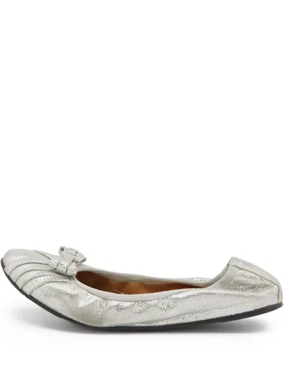 Pre-owned Ferragamo Vara Bow Ballet Flats