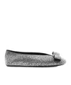Ferragamo Crystal-embellished Ballet Flat