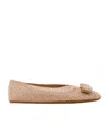 Ferragamo Vara Bow Ballet Flats In Multi