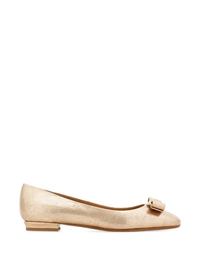 Ferragamo Vara Bow Ballet Flats In Multi