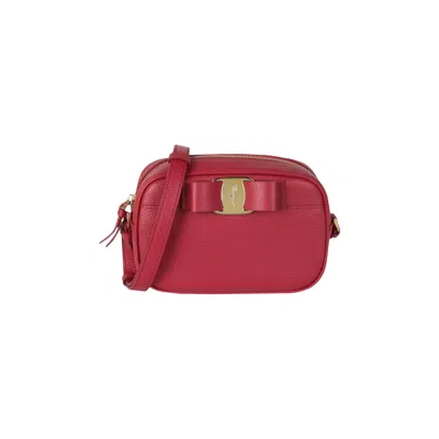 Pre-owned Ferragamo Vara Bow Camera Crossbody Bag 'pink' | Women's Size Onesize