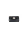 Ferragamo Vara Bow Card Holder In Black